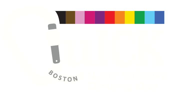 QuICK, Queer Inclusive Climbing Klub Boston.